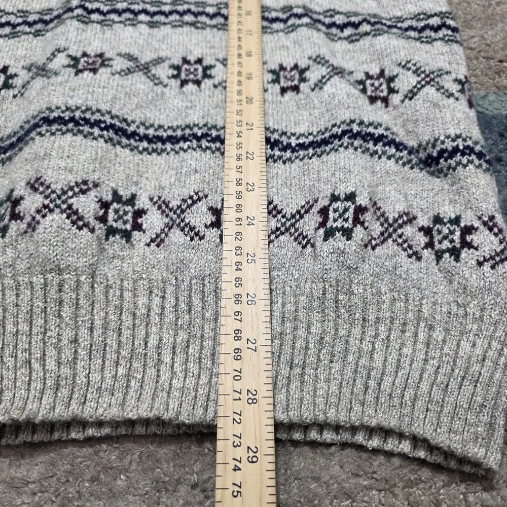 Polo Ralph Lauren Wool Silk Linen Sweater Fair Isle Vest Size L